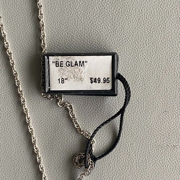 NWT FAC Sparkling Crystal Teardrop Pendant Necklace - Picture 5 of 6